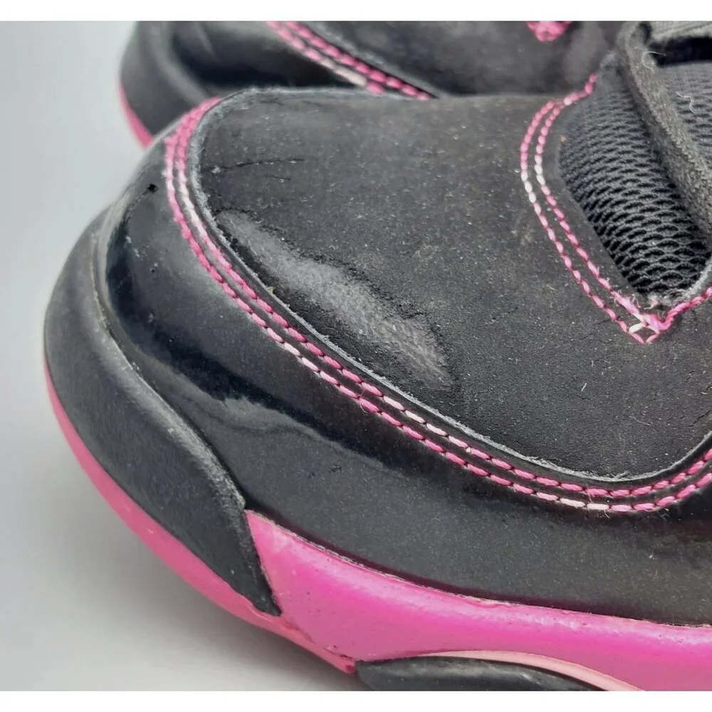 Youth Black Pink NIKE Air Jordan True Flight Tennis Shoes Size 6.5Y HighTop